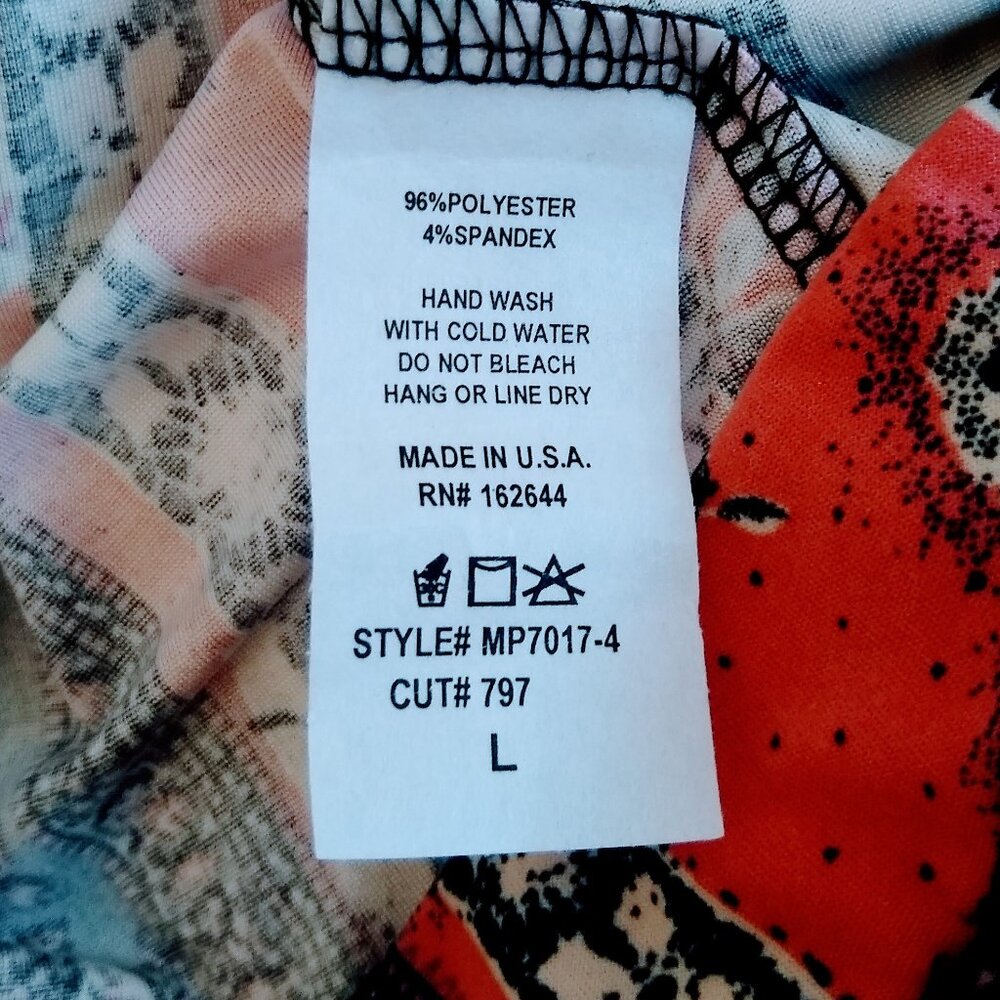 Set of Bohemian Bell bottoms Flare Leggings with matching wrap top Size Large - Picture 14 of 16